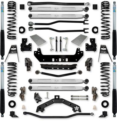 4.5 Inch Adventure X2 Pro Elite Long-Arm Suspension System for Jeep Wrangler JLU Gas Models With Bilstein Shocks Rock Krawler