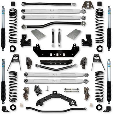 4.5 Inch X-Factor X2 Pro Elite No Limits Long-Arm Suspension System for Jeep Wrangler JLU Gas Models With Bilstein Shocks Rock Krawler