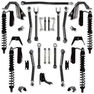 3.0 Inch Adventure X Coilover Mid-Arm Suspension System for Jeep Gladiator JT Diesel Models Trail Runner System Stage 2 Rock Krawler