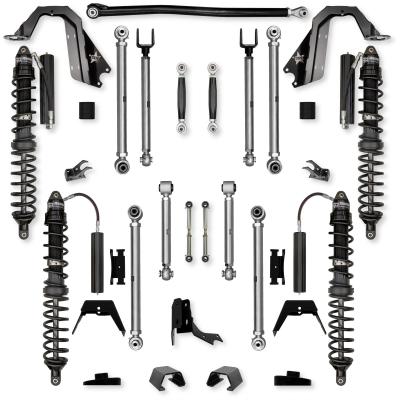3.0 Inch X-Factor PRO Coilover No Limits Mid-Arm Suspension System for Jeep Gladiator JT Gas Models Trail Runner System Stage 1 Rock Krawler