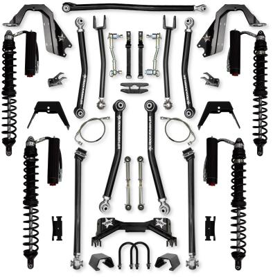 4.5 Inch Pro X Coilover Mid-Arm Suspension System for Jeep Gladiator JT Gas Models Trail Runner System Stage 2 Rock Krawler
