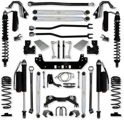 4.5 Inch Silverback Pro Elite COILOVERS Long-Arm Suspension System for Jeep Gladiator Gas Models Comp System Stage 2 Rock Krawler