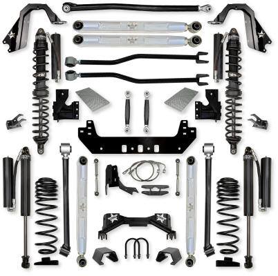 4.5 Inch Silverback Pro Elite Coilover No Limits Long-Arm Suspension System for Jeep Gladiator Gas Models Comp Stage 1 Rock Krawler