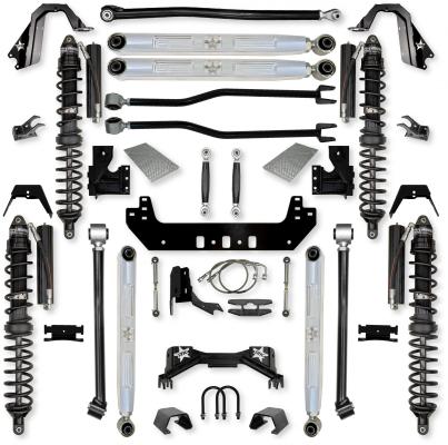 4.5 Inch Silverback Pro Elite Coilover No Limits Long-Arm Suspension System for Jeep Gladiator Gas Models Trail Runner System Stage 1 Rock Krawler