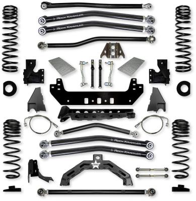 4.5 Inch X-Factor X2 Long-Arm Suspension System for Jeep Gladiator JT Diesel Models With No Shocks Rock Krawler
