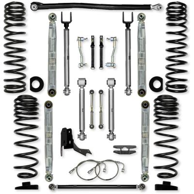 4.5 Inch X-Factor Pro Elite Mid-Arm Suspension System for Jeep Gladiator JT Gas Models With No Shocks Rock Krawler