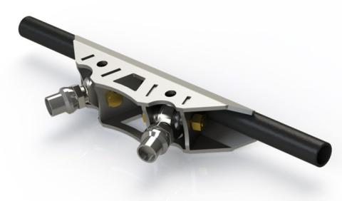 Triangulated Lower Link Mount Large For 1.75 Inch OD Round Tube Motobilt