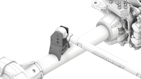 Adjustable Front Upper Link Bracket 15 Degree Angle Motobilt