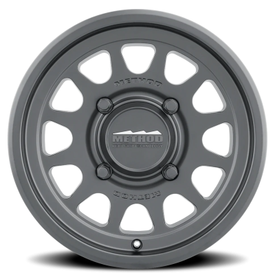 Aluminum Wheels 15x7 MR414 Bead Grip UTV Bolt Pattern 4 On 156 Offset 38 Lip Size 0.79 Matte Black MB Method