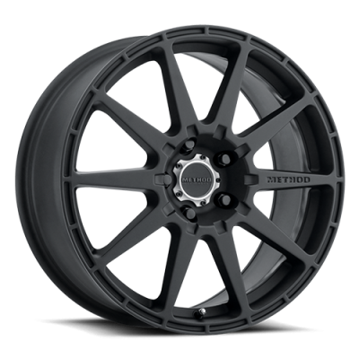 Aluminum Wheels 17x8 Rally MR501 Bolt Pattern 5 On 108 Offset 42 Lip Size 0 Matte Black MB 1 Piece Center Cap Method