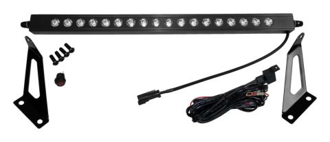 20 inch LED Light Bar With Hood Bracket Kit for 2007-2018 Jeep JK Wrangler RT Off Road