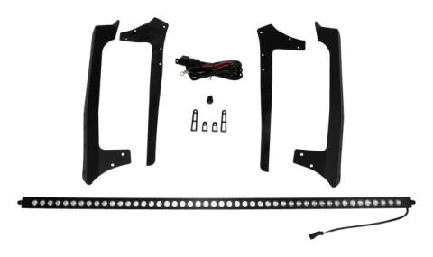 50 inch LED Light Bar With Hood Bracket Kit for 2007-2018 Jeep JK Wrangler RT Off Road