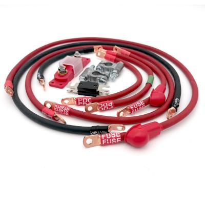 2005-2010 Jeep Grand Cherokee WK Battery Cable Kit 5.7 Liter 1/0 Gauge Battery Cable Big7Kits