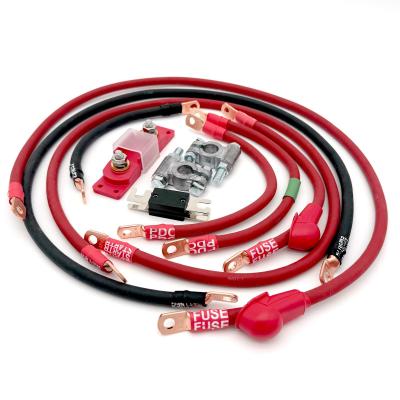 2005-2010 Jeep Grand Cherokee WK Battery Cable Kit 5.7 Liter 1/0 Gauge Battery Cable Big7Kits