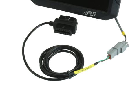 CD Dash Plug &amp; Play Adapter Harness Compatible w/ most 2008-Present Vehicles OBDII CAN AEM Electronics
