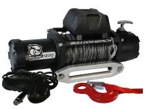 8,000 LB Winch 100 Ft Synthetic Rope W/5.2hp Series Wound Motor Roller Fairlead Bulldog Winch
