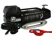 8,000 LB Winch 100 Ft Synthetic Rope W/5.2hp Series Wound Motor Roller Fairlead Bulldog Winch