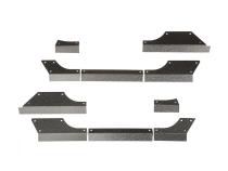 Body Armor Cladding Rocker Panel Guard Steel 07-18 Jeep Wrangler JK Rugged Ridge