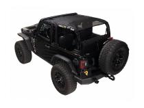 Eclipse Sun Shade Full Black 18-Present Jeep Wrangler Jl 2-Dr Rugged Ridge