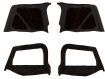 Montana Soft Top Door Skins Black Diamond Tinted 97-06 Wrangler TJ Rugged Ridge