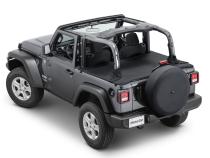 Tonneau Cover 2018-2024  Jeep JL Wrangler 2Dr Soft Top Models Black Diamondl MasterTop