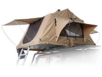 Overlander Roof Top Tent Open size 95 Inch W x 56 Inch L x 51 Inch H Load capacity is 661 lbs Sleeps 2-3 Smittybilt