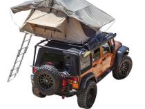 Overlander Roof Top Tent Open size 95 Inch W x 56 Inch L x 51 Inch H Load capacity is 661 lbs Sleeps 2-3 Smittybilt