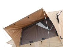 Overlander Roof Top Tent Open size 95 Inch W x 56 Inch L x 51 Inch H Load capacity is 661 lbs Sleeps 2-3 Smittybilt