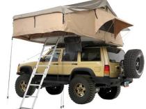 Overlander XL Roof Top Tent 122 Inch W x 76 Inch L x 51 Inch H Load Capacity 770 lbs Coyote Tan Smittybilt