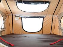 Overlander XL Roof Top Tent 122 Inch W x 76 Inch L x 51 Inch H Load Capacity 770 lbs Coyote Tan Smittybilt