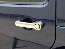 Jeep JK Exterior Door Handle Covers 6 Pieces 07-18 Wrangler JK Polished Silver Kentrol