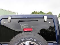 Jeep JK Liftgate Hinge Overlays Pair 07-18 Wrangler JK Polished Silver Kentrol