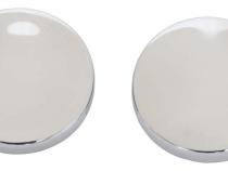 Jeep JK Liftgate Button Covers Pair 07-18 Wrangler JK Polished Silver Kentrol