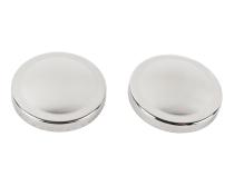 Jeep JK Liftgate Button Covers Pair 07-18 Wrangler JK Polished Silver Kentrol