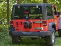 Jeep JK Liftgate Button Covers Pair 07-18 Wrangler JK Polished Silver Kentrol