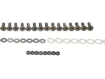 Jeep JK Door Hinge Set 8 Pieces 4 Door 07-18 Wrangler JK Bare Grey Kentrol