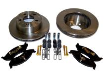 Front Disc Brake Serv. Kit for 99-06 Jeep TJ Wrangler, XJ Cherokee w/ Cast Rotor Crown Automotive