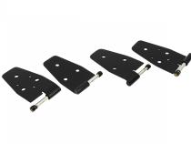 Jeep TJ Door Hinge Set 4 Pieces 97-06 Wrangler TJ Powdercoat Black Kentrol
