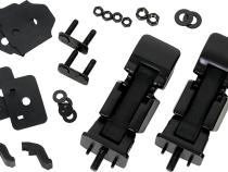Jeep JK Hood Catch Pair 07-18 Wrangler JK Powdercoat Black Kentrol