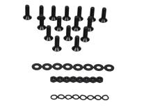 Jeep JK Door Hinge Set 8 Pieces 4 Door 07-18 Wrangler JK Powdercoat Black Kentrol