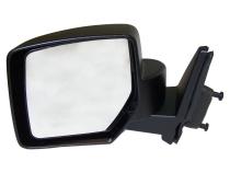 Black ; Left Manual, Manual Folding Mirror for 2007-2014 Jeep MK Patriot Crown Automotive