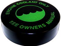 Coolant Bottle Cap for 1993-1994 Jeep ZJ Grand Cherokee, Black Plastic Crown Automotive