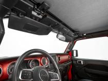 Jeep Bikini Top Header Safari Bikini Tops For Jeep 2018-2023 Wrangler JL 4 Door Black Diamond Fabric Bestop