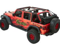 Trektop Ultra Jeep '18-26 Wrangler JL 4-Door Premium Black Twill Bestop