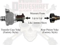 JK Rear 1310 Solid CV Driveshaft 2 Door Adams Driveshaft