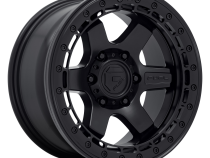 Aluminum Wheels 17X8.5 Block Beadlock D122 6 On 139.7 Matte Black Matte Black Ring 106.1 Bore 0 Offset 6 Spoke Fuel Off Road Wheels