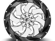 Aluminum Wheels 20X10 Cleaver D240 8 On 170 Chrome/Gloss Black Lip 125.1 Bore -19 Offset 8 Spoke Fuel Off Road Wheels