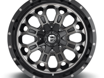 Aluminum Wheels 17X9 Crush D561 6 On 135/6 On 139.7 Gloss Black Double Dark Tint Machined Face 106.4 Bore 1 Offset 8 Spoke Fuel Off Road Wheels