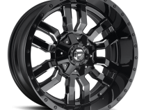 Aluminum Wheels 20X9 Sledge D595 5 On 114.3/5 On 127 Gloss Black/Milled 78.1 Bore 1 Offset Fuel Off Road Wheels
