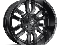 Aluminum Wheels 18X8 Sledge D596 5 On 120 Matte Black/Gloss Black Lip 65.3 Bore 35 Offset Fuel Off Road Wheels
